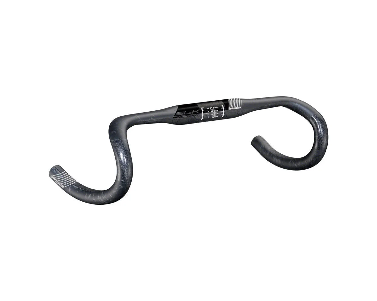 Full Speed Ahead SL-K Compact Drop Handlebar (Black) (Carbon) (44cm) (ACR Internal Routing Compatible)